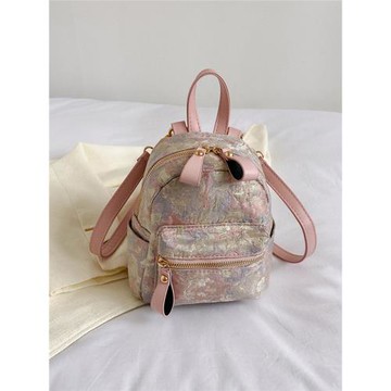 迷你雙肩包學生背包韓版百搭時尚休閑立體小包包小眾設計刺繡女包