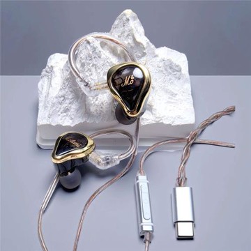 跨境HIFI有線耳機入耳式降噪游戲耳機可拔插式高音質hifi發燒耳機