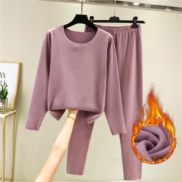 秋冬自發熱加厚保暖套裝打底衫