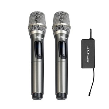 ［送禮首選］【J POWER 杰強國際】新版 震天雷UHF雙機充電型無線麥克風 黑色 (JP-UHF-888)
