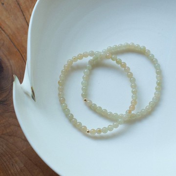 拈翠-緬甸天然A貨翡翠-滿色冰蜜糖翡翠設計手串