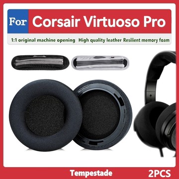 for Corsair Virtuoso Pro （New 2024） 耳罩 耳機套 耳墊 耳套 頭梁墊