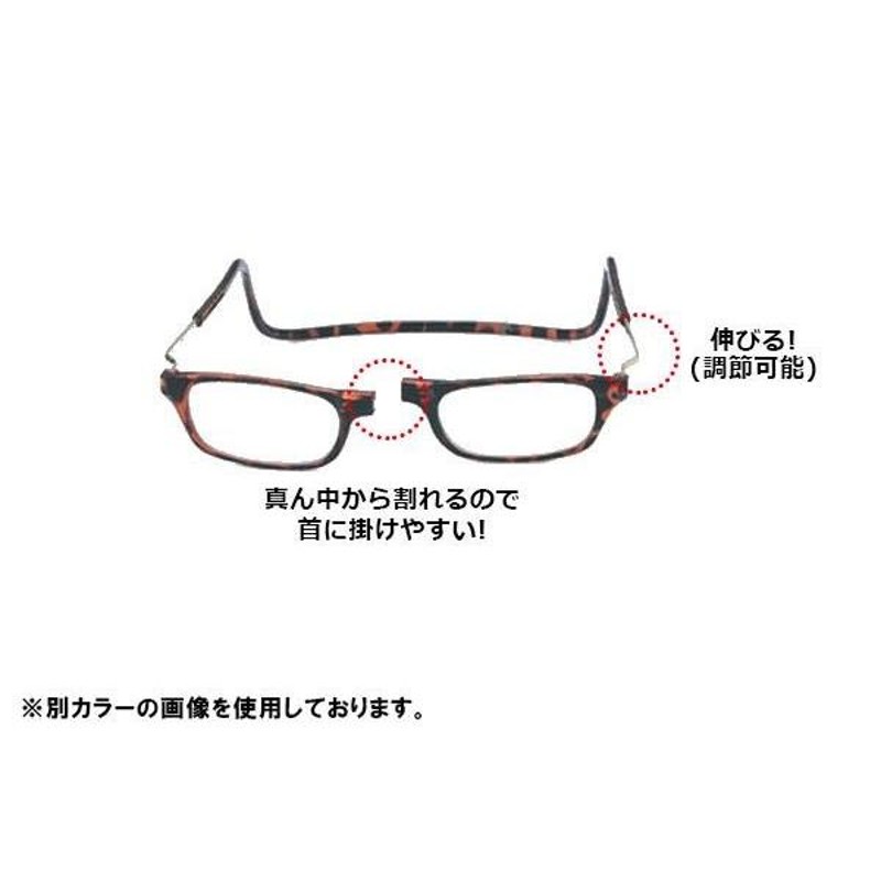 老眼鏡 clic readers クリックリーダー クリックユーロ マットブラック