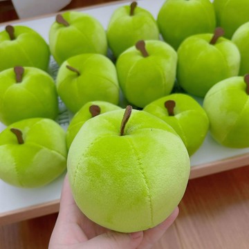 🏆臺灣熱賣好物🏆可愛毛絨捏捏小蘋果解壓玩具治癒桌伴玩偶520情侶生日禮