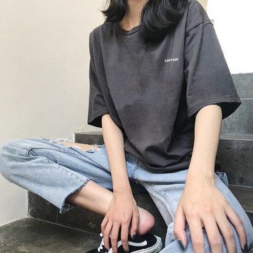 短袖女ins潮春夏季港風韓版寬松學生復古百搭上衣服T恤年新款