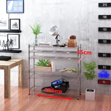 客尊屋-粗管小資型 35x120X120Hcm 銀衛士六層架