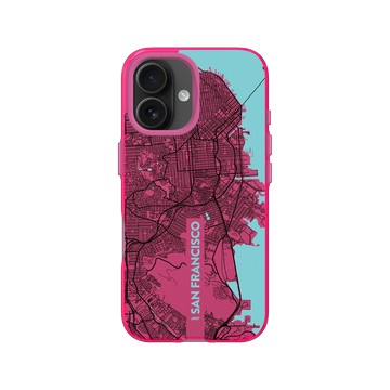 iPhone 16 Clear 粉漾桃 - JOCR - San Francisco (Black Logo)