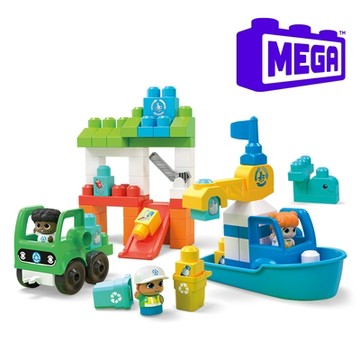 奇哥官方旗艦 MEGA BLOKS 費雪美高 海洋環境維護積木組