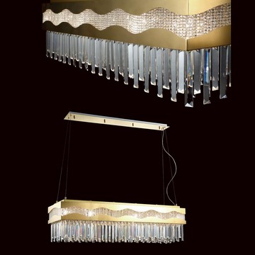 長型水晶餐吊燈 B80-9-70091
