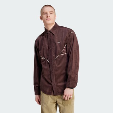 【adidas 愛迪達】 ADICOLOR 長袖襯衫 男 II5786