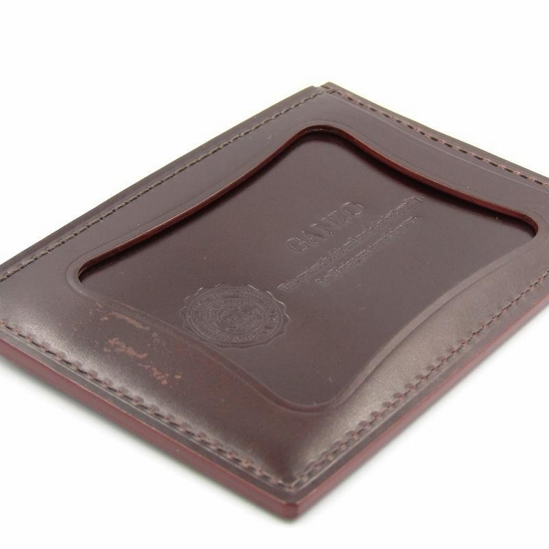 GANZO ガンゾ 単パスケース 58258 CORDOVAN コードバン 馬革