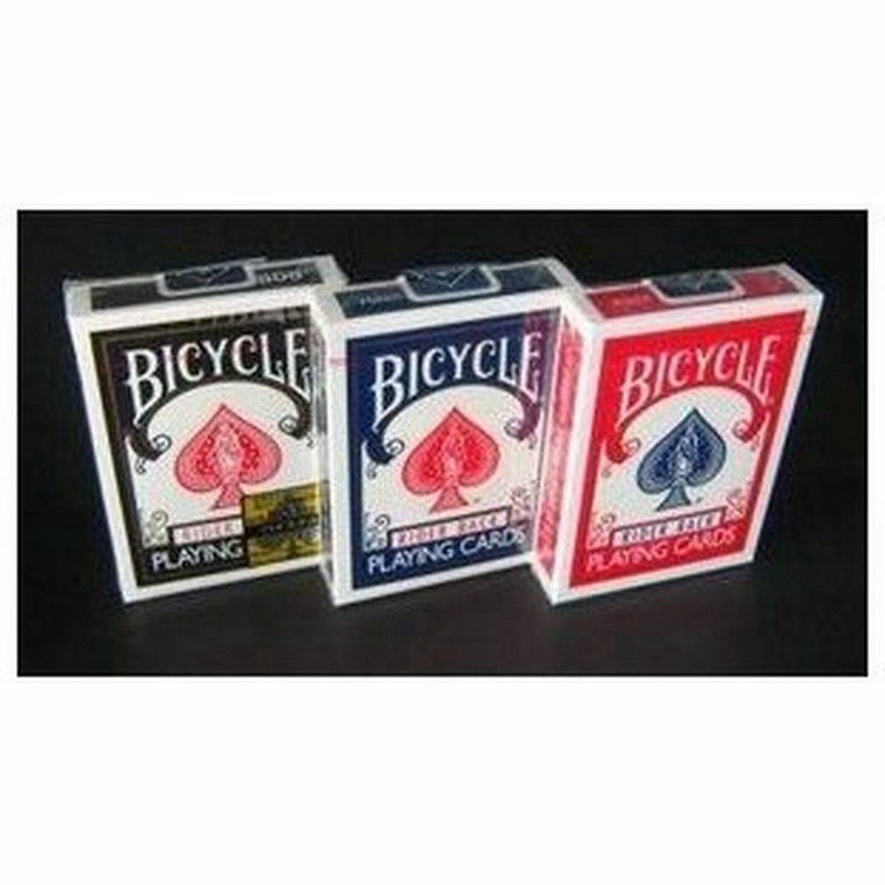 Ds トランプ Bicycle バイスクル ライダーバック ポーカーサイズ ブラック レッド ブルー 3色セット Ds 通販 Lineポイント最大0 5 Get Lineショッピング