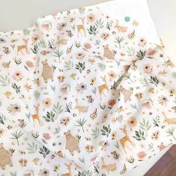 免費繡名字。花草動物。安撫被 推車蓋毯 豆絨毯 午睡被