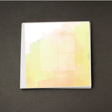 硬筆書寫作品紙 色紙 A12 2+1格50入・厚磅紙・鋼筆可用