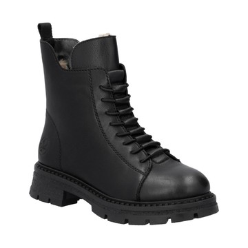 RIEKER BLACK CASUAL CLOSED LADIES MID HEIGHT BOOTS 黑色女款鞋子