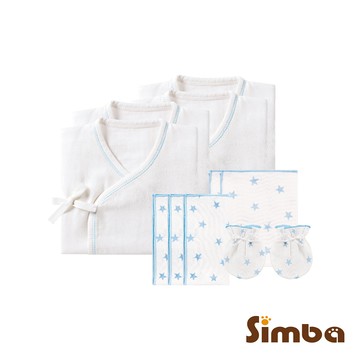 Simba 小獅王辛巴 - 極柔感紗布柔軟呵護新生套組-藍