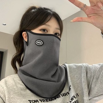 🔥臺灣出貨🔥冬季騎行防風麵罩男護全臉新款保暖口罩掛耳脖套護頸圍脖女小圍巾