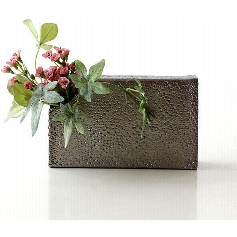 花瓶 花びん 陶器 花器 おしゃれ 一輪挿し フラワーベース 和陶器ベース シンプルな角 通販 Lineポイント最大0 5 Get Lineショッピング