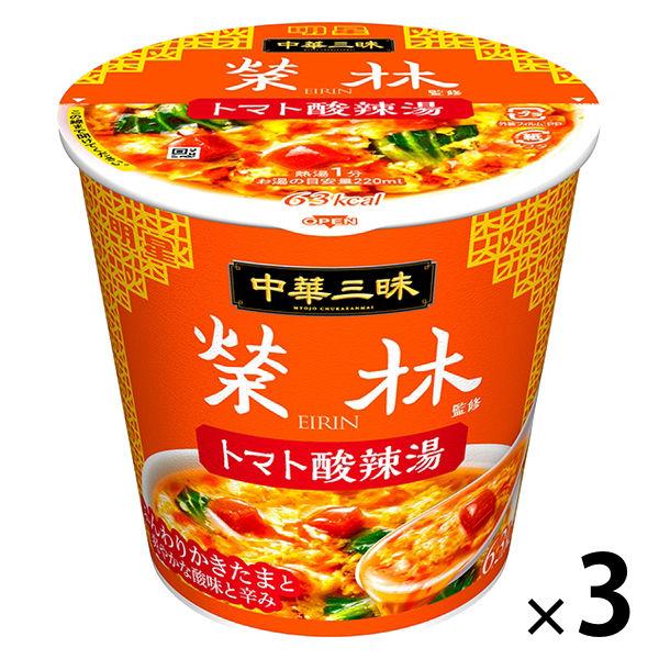 明星食品中華三昧 榮林 トマト酸辣湯 3個 明星食品