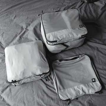 cctogo 旅用壓縮收納袋【三入】 岩灰