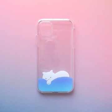 【透明手機殼】熟睡貓