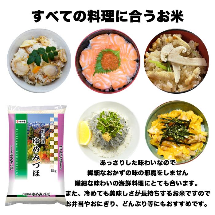 ゆめみづほ 5kg 5kg×1 令和4年産 石川県産 米 お米 新米 白米 おこめ 精米 単一原料米 ブランド米 5キロ   国内産 国産