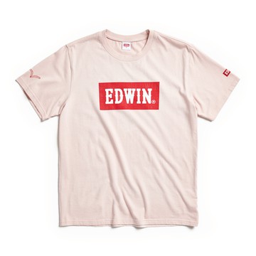 EDWIN｜男裝｜經典大紅標浮雕印花短袖T恤