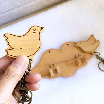 情鳥鑰匙圈掛板 - 客製化刻字 -【掛板系列】