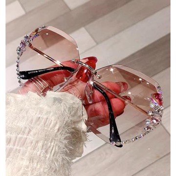 眼鏡時尚水鉆女款防曬墨鏡