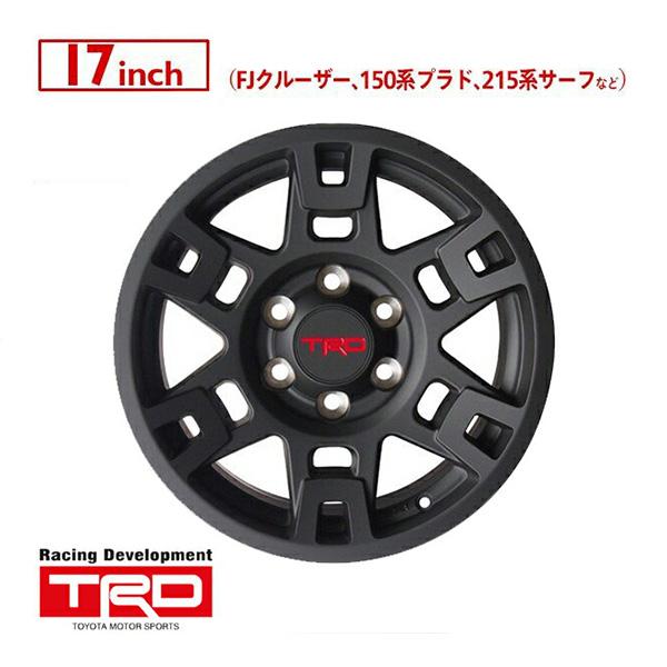 USトヨタ純正 TRD 17インチ ホイール マットブラック 4本SET JWL刻印