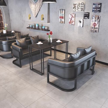 優樂悅~酒吧桌椅卡座工業風餐廳音樂咖啡廳餐吧燒烤飯店清吧商用沙發餐桌