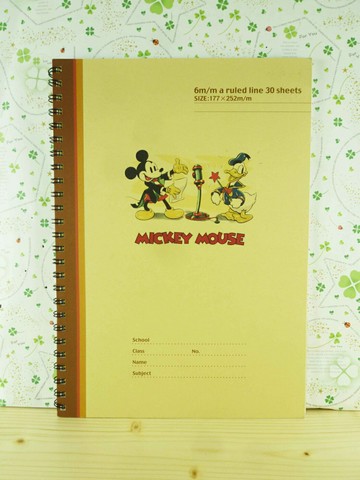 【震撼精品百貨】Micky Mouse 米奇/米妮  筆記本-復古 震撼日式精品百貨