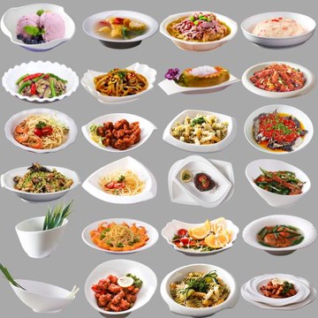 純白色陶瓷菜盤子餐具酒店盤子飯店家用菜碟熱菜盤子創意炒菜盤