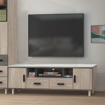 AS DESIGN雅司家具-雷利岩板石面5.3尺電視櫃-160*40*52CM