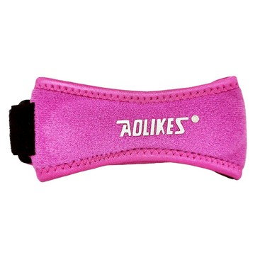 AOLIKES 奧力克斯 7919髕骨帶 玫紅色 運動護膝 舒適透氣 可調節鬆緊  適合膝蓋周長35cm以下  1個