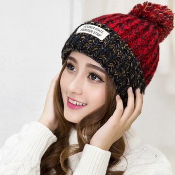 毛帽針織毛線帽-潮流加厚保暖混色女帽子5色73ie52【獨家進口】【米蘭精品】