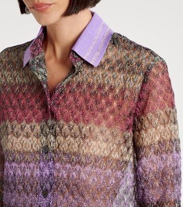 Missoni Striped lamé shirt