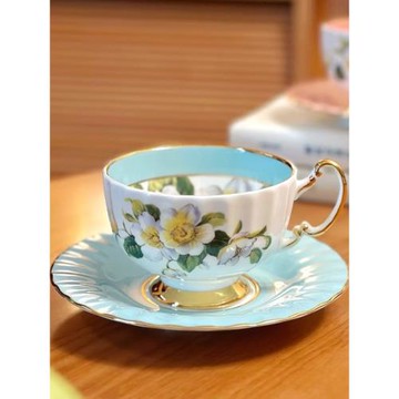 Aynsley安斯麗色釉奧本雛菊山茱萸骨瓷杯碟套裝咖啡杯套裝禮盒