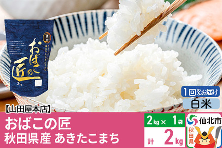 令和5年産 仙北市産 おばこの匠 2kg 秋田こまち お米 秋田県産あきたこまち