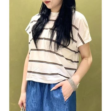 福利款日單BE@MS   輕薄款法式清涼感條紋女士短袖T恤夏季新款