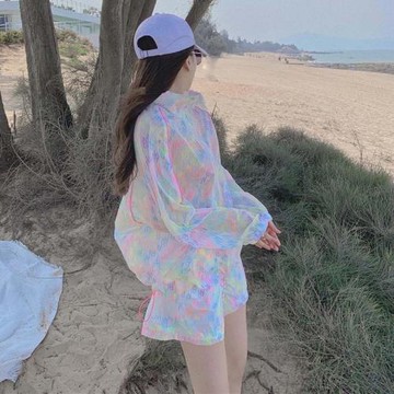 三亞海邊度假連衣裙女裝江南防曬套裝沙灘裙旅行穿搭云南旅游云南