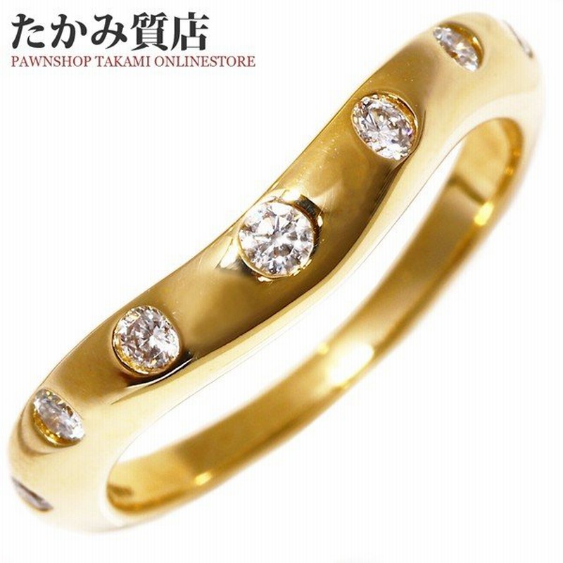 ブルガリ 指輪 リング K18yg ダイヤ7p 0 30ct コロナリング An 8 5号 通販 Lineポイント最大0 5 Get Lineショッピング