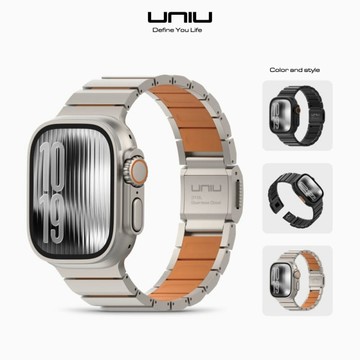 ORBIT 鈦合金複合錶帶 for Apple Watch 49/46/45/44mm 鈦黑色