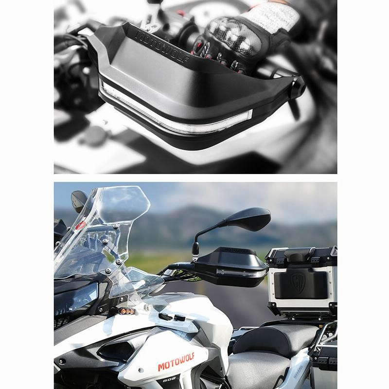 SUZUKI V-Strom ハンドガード LEDランプ付き ナックルガード