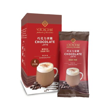 [巧克力雲莊]巧克力拿鐵4包入(糖零添加)