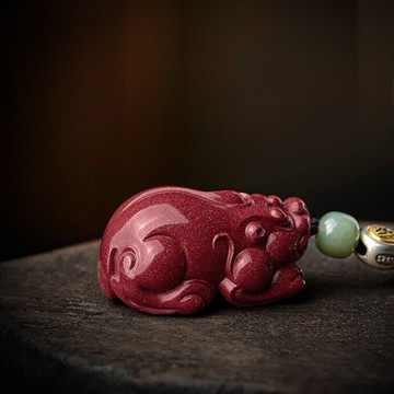 硃砂項鍊貔貅吊墜-黑曜石和闐玉本命佛毛衣鏈男女飾品8款74cf53【獨家進口】【米蘭精品】