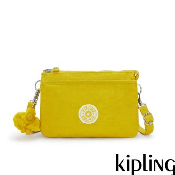 『千層包』Kipling 檸檬黃單肩隨身斜背包-RIRI