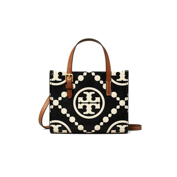 TORY BURCH TMonogram19 迷你磁扣開合 購物袋單肩斜跨斜背包 手提托特包 145967(預購)~【 購物節優惠 ★ 菲尼斯 國際精品 3折起 】