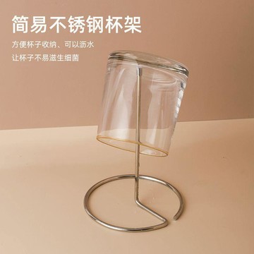 不鏽鋼家用杯架 簡易杯架 瀝水倒掛玻璃杯架子 馬克杯簡約收納架子 不鏽鋼倒掛杯架 杯子瀝水架 杯架 好清潔 家用收納架子
