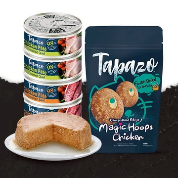 你比甜甜圈還甜🍩【TAPAZO特百滋】填心糧 0.5LB+主廚鮮肉派x4(貓主食)
